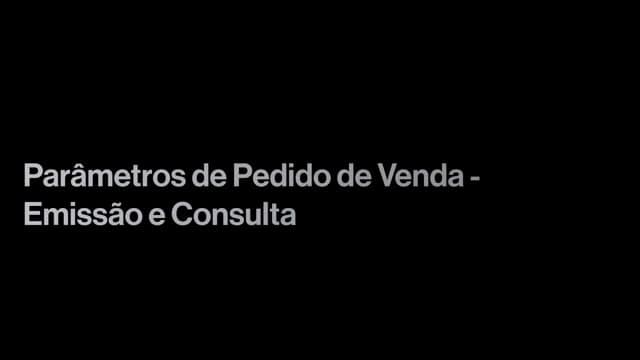 Pedido de Venda - Emissão e Consulta